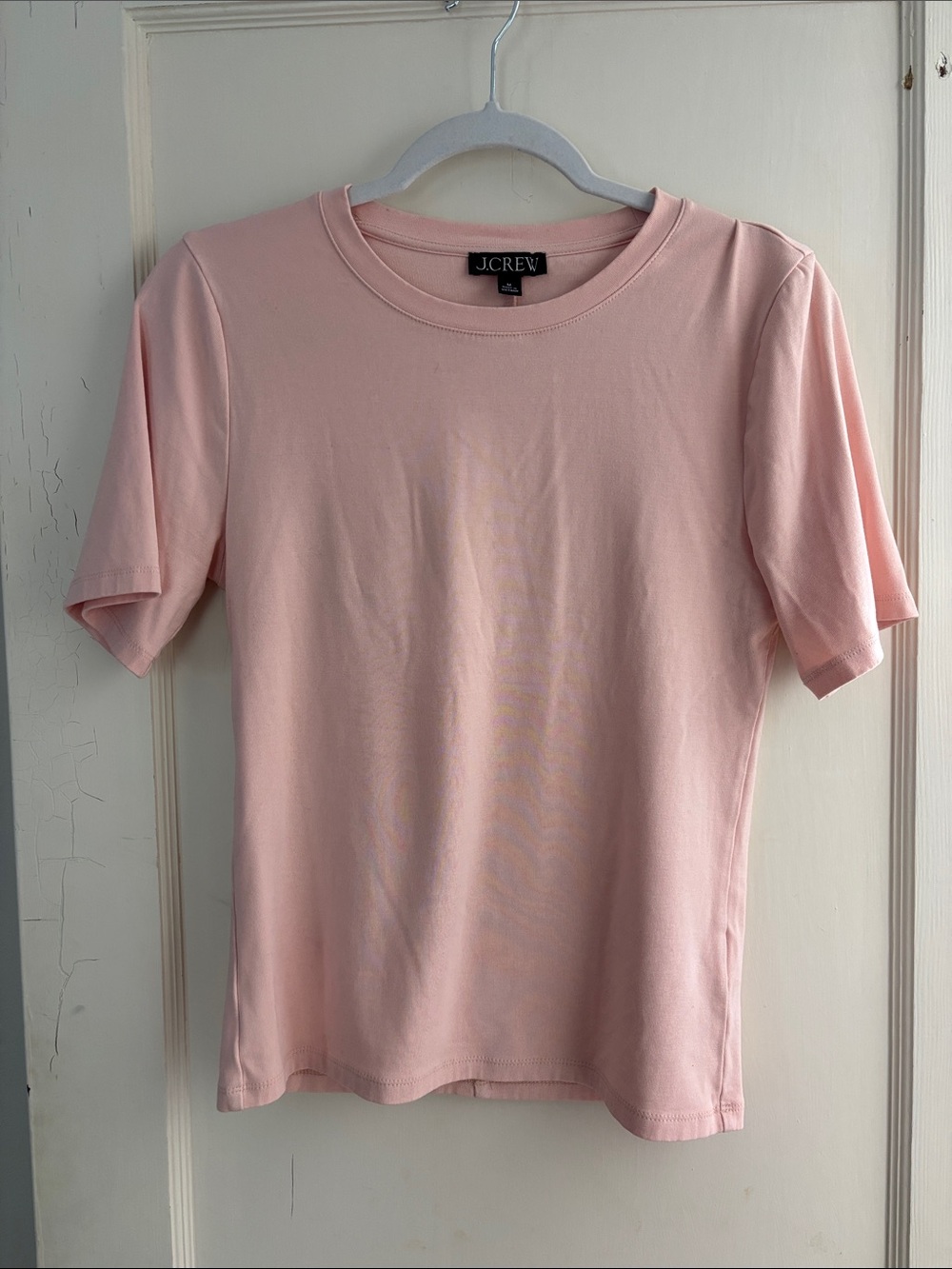 J. Crew Light Pink Short Sleeve Crewneck Tee